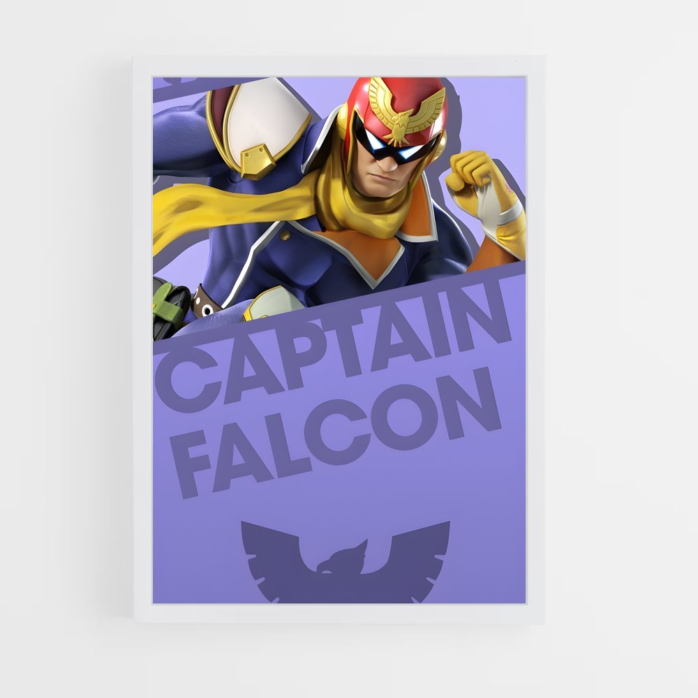 Poster Falcon Punch – affiche Super Smash Bros (vue 3)